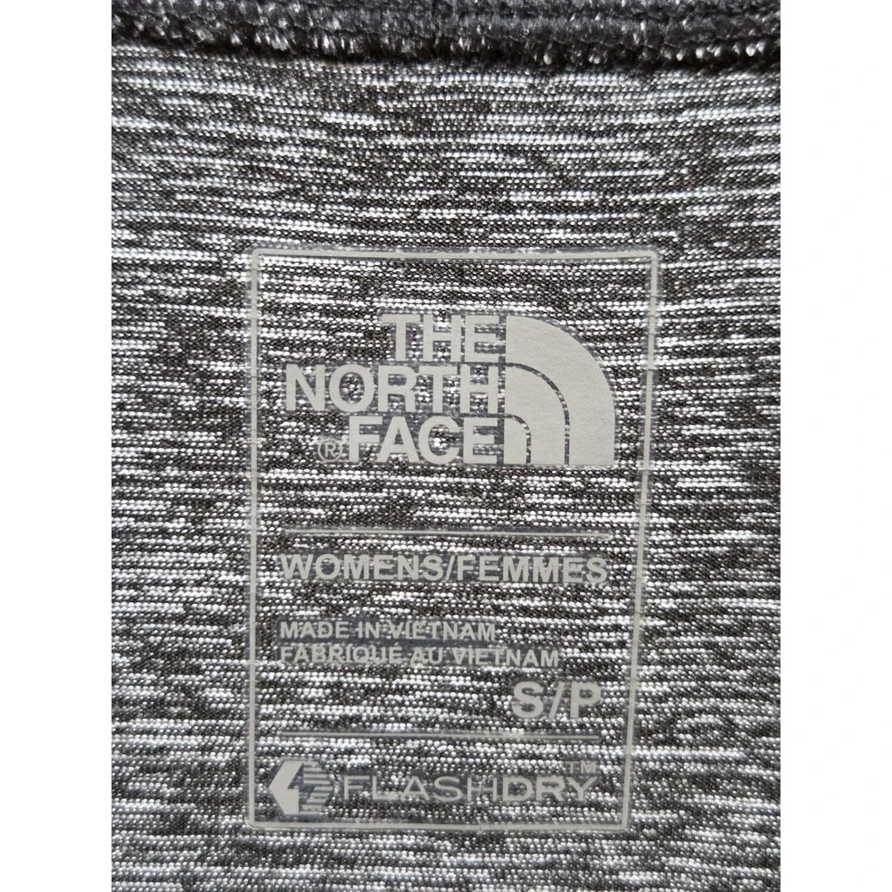 The‎ North Face Pullover Womens Small Gray FlashDry 1/4 Zip Athletic Running Top - Picture 4 of 7